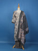 Grey Abstract Designed Cotton Salwar Suit - Diadem