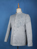 Grey Abstract Designed Jodhpuri Men's Suit - Diadem