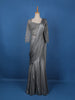 Grey Embroidery Shimmer Ready To Wear Saree with Designer Blouse - Diadem