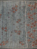 Grey Floral Designed Semi Tussar Saree - Diadem