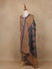 Grey Floral Design Printed Cotton Salwar Suit - Diadem