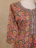 Grey Floral Design Printed Cotton Salwar Suit - Diadem