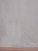 Grey Floral Designed Chiffon Saree - Diadem