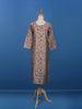 Grey Floral Designed Cotton Kurti - Diadem