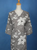 Grey Floral Designed Cotton Salwar Suit - Diadem