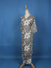 Grey Floral Designed Cotton Salwar Suit - Diadem