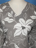 Grey Floral Designed Cotton Salwar Suit - Diadem