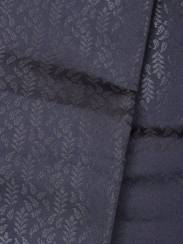 Grey Floral Designed Fancy Art Silk Saree - Diadem