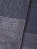Grey Floral Designed Fancy Art Silk Saree - Diadem