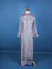 Grey Floral Designed Georgette Salwar Suit