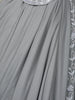 Grey Floral Embroidery Lyrca Ready To Wear Saree with Designer Blouse - Diadem