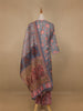Grey Floral Printed Cotton Salwar Suit - Diadem