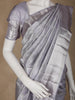 Grey Floral Woven Pure Kanchipuram Silk Saree - Diadem