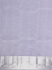 Grey Floral Woven Pure Kanchipuram Silk Saree - Diadem