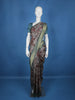 Grey Floral Designed Semi Tussar Saree - Diadem