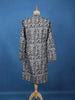 Grey Geometric Printed Cotton Kurta - Diadem