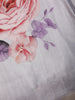 Grey Multicolor Floral Design Printed Cotton Saree - Diadem