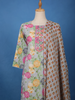 Grey Multicolor Floral Printed Cotton Salwar Suit - Diadem