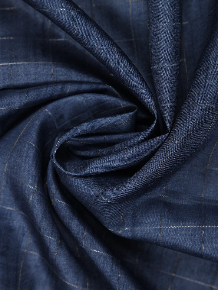Grey Peacock Designed Semi Tussar Saree - Diadem
