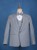 Grey Plain Men's Suit for Formal Wear - Diadem