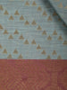 Grey Semi Tussar Silk Abstract Designed Saree - Diadem