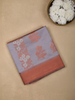 Grey Semi Tussar Silk Floral Designed Saree - Diadem