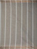 Grey Stripes Designed Cotton Saree - Diadem