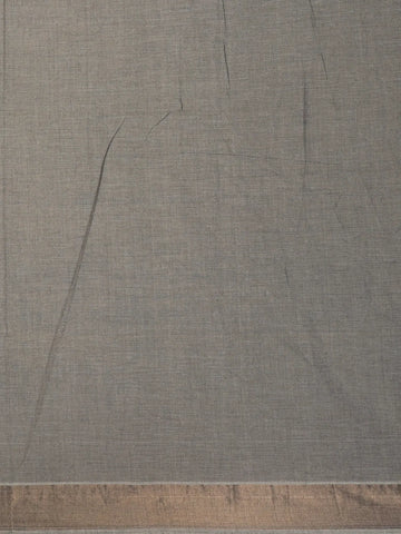 Grey Stripes Designed Cotton Saree - Diadem
