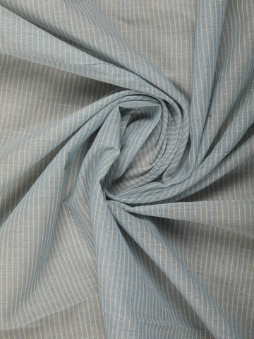 Grey Stripes Designed Cotton Saree - Diadem