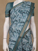 Greyish Blue Abstract Designed Semi Tussar Saree
