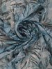 Greyish Blue Abstract Designed Semi Tussar Saree