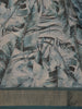 Greyish Blue Abstract Designed Semi Tussar Saree