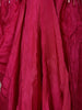 Hot Pink Embellished Design Crepe Kids Lehenga with Striped Dupatta