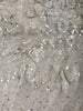 Ice Blue All Over Heavy Sequins and Shimmer Embellished Design Shimmer Bridal Lehenga with Matching Cape