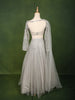 Ice Blue All Over Heavy Sequins and Shimmer Embellished Design Shimmer Bridal Lehenga with Matching Cape