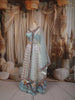 Ice Blue Floral Printed and Stone Embellished Design Tussar Silk Fancy Lehenga with Matching Dupatta
