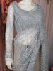Ice Blue Heavy Sequins and Beads Embroidered Design Net Party Wear Saree with Matching Blouse