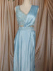 Ice Blue Heavy Sequins and Beads Embroidered Design Satin Ready To Wear Saree with Designer Blouse