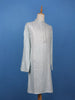 Icy Blue Geometric Sequin Designed Cotton Kurta - Diadem
