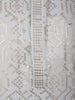 Icy Blue Geometric Sequin Designed Cotton Kurta - Diadem