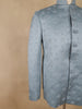 Icy Blue Geometric Design Viscose Men's Suit