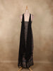 Indigo Black Ajrakh Printed Design Crepe Palazzo Suit with Dupatta
