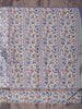 Indigo Blue Abstract Printed Design Semi Tussar Saree