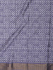 Indigo Blue Abstract Printed Design Semi Tussar Saree