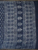 Indigo Blue Floral Printed Cotton Saree - Diadem