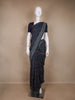 Indigo Floral Designed Chanderi Cotton Saree - Diadem