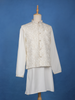 Ivory Abstract Design Brocade Nehru Jacket with Kurta Set - Diadem