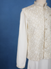 Ivory Abstract Design Brocade Nehru Jacket with Kurta Set - Diadem