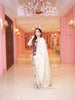 Ivory Floral Maroon Embroidery Tissue Silk Palazzo Salwar Suit