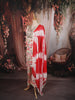Ivory Cream Abstract Printed and Mirror Embroidered Design Pure Cotton Straight Cut Salwar Suit with Matching Dupatta